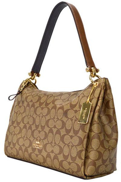 Buy Coach Light Brown Design Printed Bag in Pakistan