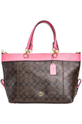 Buy Coach Original Handbag- Dark Brown and Pink in Pakistan