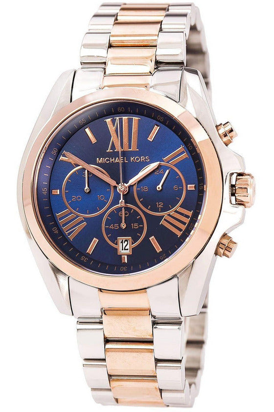Buy Michael Kors Mens Chronograph Quartz Stainless Steel Blue Dial 43mm Watch - 5606 in Pakistan