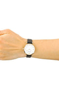 Buy Emporio Armani Women’s Quartz Black Leather Strap Mother of Pearl Dial 32mm Watch AR1910 in Pakistan