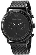 Buy Emporio Armani Men's Chronograph Quartz Stainless Steel Black Dial 43mm Watch AR11264 in Pakistan