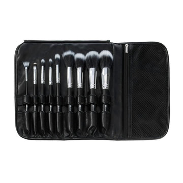BH Cosmetics- Dual Fiber - 9 Piece Brush Set with Black Brush Roll