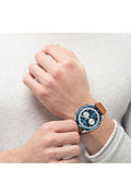Buy Hugo Boss Men’s Quartz Lather Strap Blue Dial 44mm Watch 1513860 in Pakistan