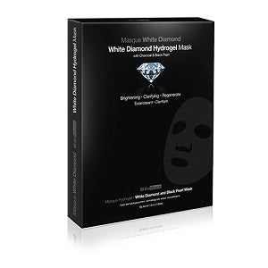 BioMiracle - White Diamond Hydrogel Mask With Charcaol And Black Pearl - 1 sheet