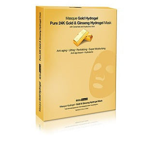 BioMiracle - Pure 24K Gold And Ginseng Hydrogel Mask - 1 Sheet