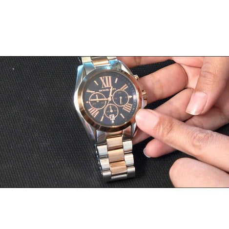 Buy Michael Kors Mens Chronograph Quartz Stainless Steel Blue Dial 43mm Watch - 5606 in Pakistan