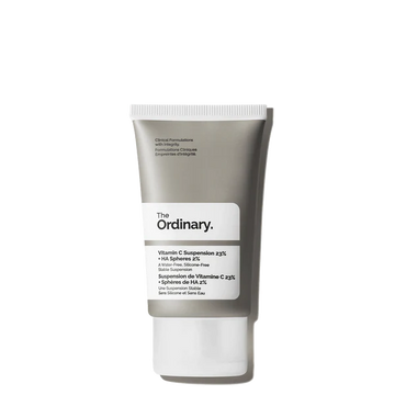 "The Ordinary Vitamin C Suspension 23% + HA Spheres 2% in sleek white tube"


